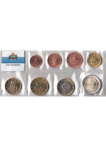 Serie di 8 monete San Marino Fior di Conio anni misti 